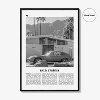 Palm Springs Print Black and White No 2, Palm Springs Wall Art, Palm Springs Poster, Palm Springs, California, USA, United States