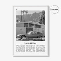 Palm Springs Print Black and White No 2, Palm Springs Wall Art, Palm Springs Poster, Palm Springs, California, USA, United States