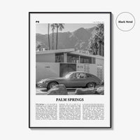 Palm Springs Print Black and White No 2, Palm Springs Wall Art, Palm Springs Poster, Palm Springs, California, USA, United States