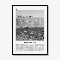 Palm Springs Print Black and White No 3, Palm Springs Wall Art, Palm Springs Poster, Palm Springs, California, USA, United States