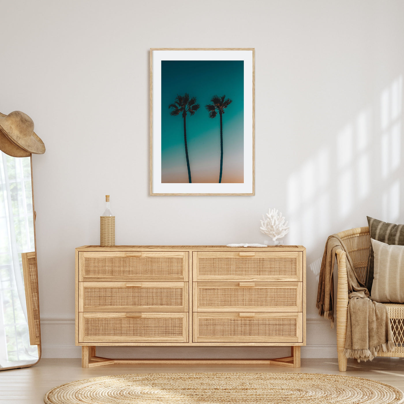Palm Trees Photo Color No 11 Poster