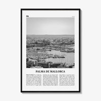 Palma de Mallorca Print Black and White No 1, Palma de Mallorca Print, Palma Wall Art, Palma Poster, Palma Photo, Spain, Majorca, España