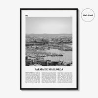 Palma de Mallorca Print Black and White No 1, Palma de Mallorca Print, Palma Wall Art, Palma Poster, Palma Photo, Spain, Majorca, España