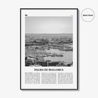 Palma de Mallorca Print Black and White No 1, Palma de Mallorca Print, Palma Wall Art, Palma Poster, Palma Photo, Spain, Majorca, España