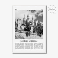 Palma de Mallorca Print Black and White No 2, Palma de Mallorca Print, Palma Wall Art, Palma Poster, Palma Photo, Spain, Majorca España