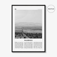 Palmdale Print Black and White, Palmdale Wall Art, Palmdale Poster, Palmdale Photo, Palmdale Wall Decor, California, USA, United States