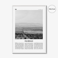 Palmdale Print Black and White, Palmdale Wall Art, Palmdale Poster, Palmdale Photo, Palmdale Wall Decor, California, USA, United States