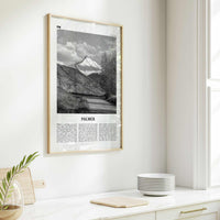 Palmer Print Black and White, Palmer Wall Art, Palmer Poster, Palmer Photo, Palmer Wall Décor, Palmer Map, United States