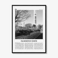 Palmerston North Print Black and White, Palmerston North Wall Art, Palmerston North Poster, Palmerston North Photo, Wall Décor, North Map