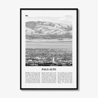 Palo Alto Print Black and White, Palo Alto Wall Art, Palo Alto Poster, Palo Alto Photo, Palo Alto Wall Décor, California, USA, United States