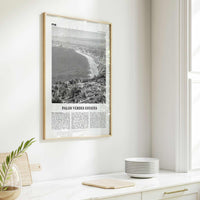Palos Verdes Estates Print Black and White, Palos Verdes Estates Wall Art, Palos Verdes Estates Photo, California, USA, United States