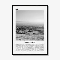Pamukkale Print Black and White, Pamukkale Wall Art, Pamukkale Poster, Pamukkale Photo, Pamukkale Wall Décor, Pamukkale Map, Turkey