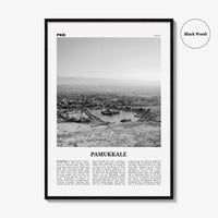 Pamukkale Print Black and White, Pamukkale Wall Art, Pamukkale Poster, Pamukkale Photo, Pamukkale Wall Décor, Pamukkale Map, Turkey