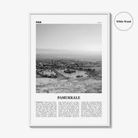 Pamukkale Print Black and White, Pamukkale Wall Art, Pamukkale Poster, Pamukkale Photo, Pamukkale Wall Décor, Pamukkale Map, Turkey