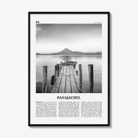 Panajachel Print Black and White, Panajachel Wall Art, Panajachel Poster, Panajachel Photo, Panajachel Wall Décor, Panajachel Map, Guatemala