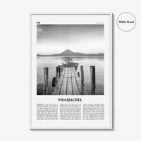 Panajachel Print Black and White, Panajachel Wall Art, Panajachel Poster, Panajachel Photo, Panajachel Wall Décor, Panajachel Map, Guatemala
