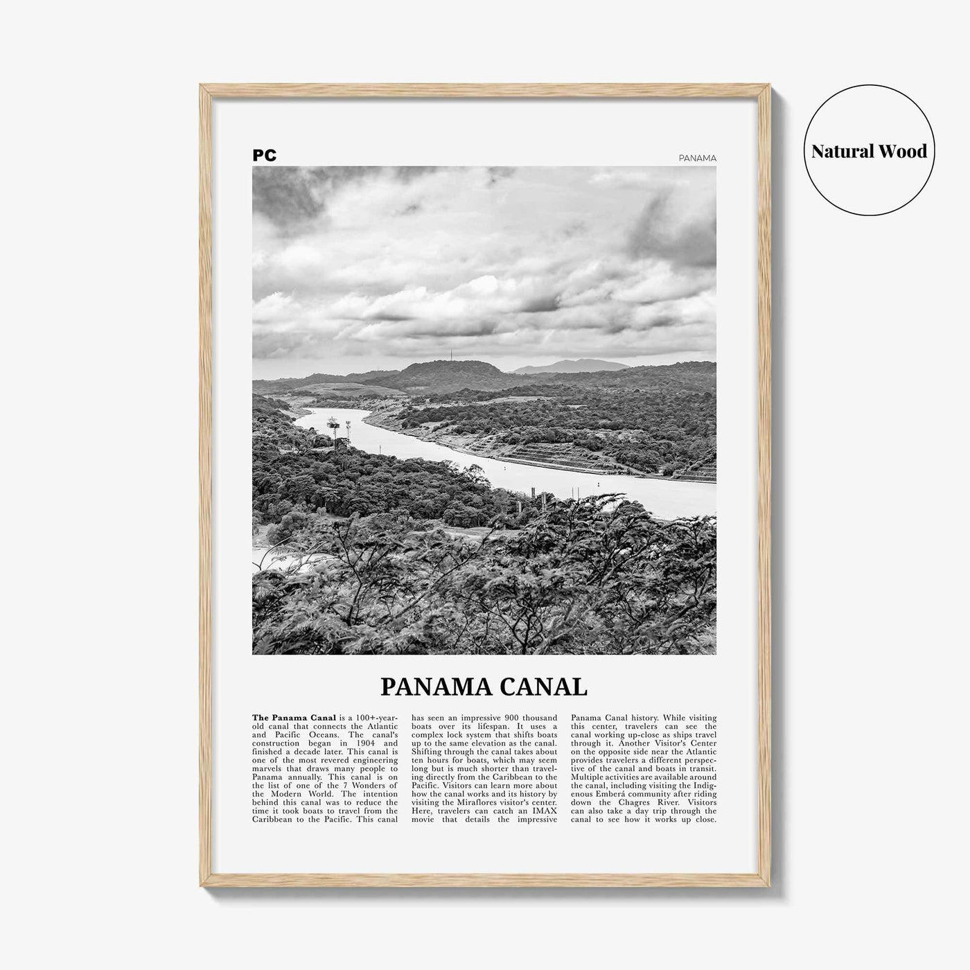 Panama Canal Print Black and White, Panama Canal Wall Art, Panama Canal Poster Panama Canal Photo Panama Canal Décor Panama Canal Map Panama