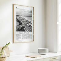 Panama City Beach Print Black and White Florida, Panama City Beach Wall Art, Panama City Beach Poster, Panama City Beach Photo, USA