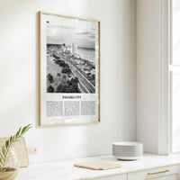 Panama City Print Black and White Florida, Panama City Wall Art, Panama City Poster, Panama City Photo, Panama City Map, USA, United States