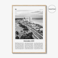 Panama City Print Black and White Florida, Panama City Wall Art, Panama City Poster, Panama City Photo, Panama City Map, USA, United States