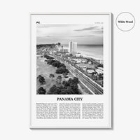 Panama City Print Black and White Florida, Panama City Wall Art, Panama City Poster, Panama City Photo, Panama City Map, USA, United States
