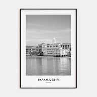 Panama City, Panama Portrait B&W No 1 Poster