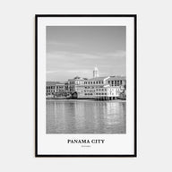 Panama City, Panama Portrait B&W No 1 Poster