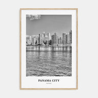 Panama City, Panama Portrait B&W No 2 Poster