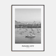 Panama City, Panama Portrait B&W No 3 Poster