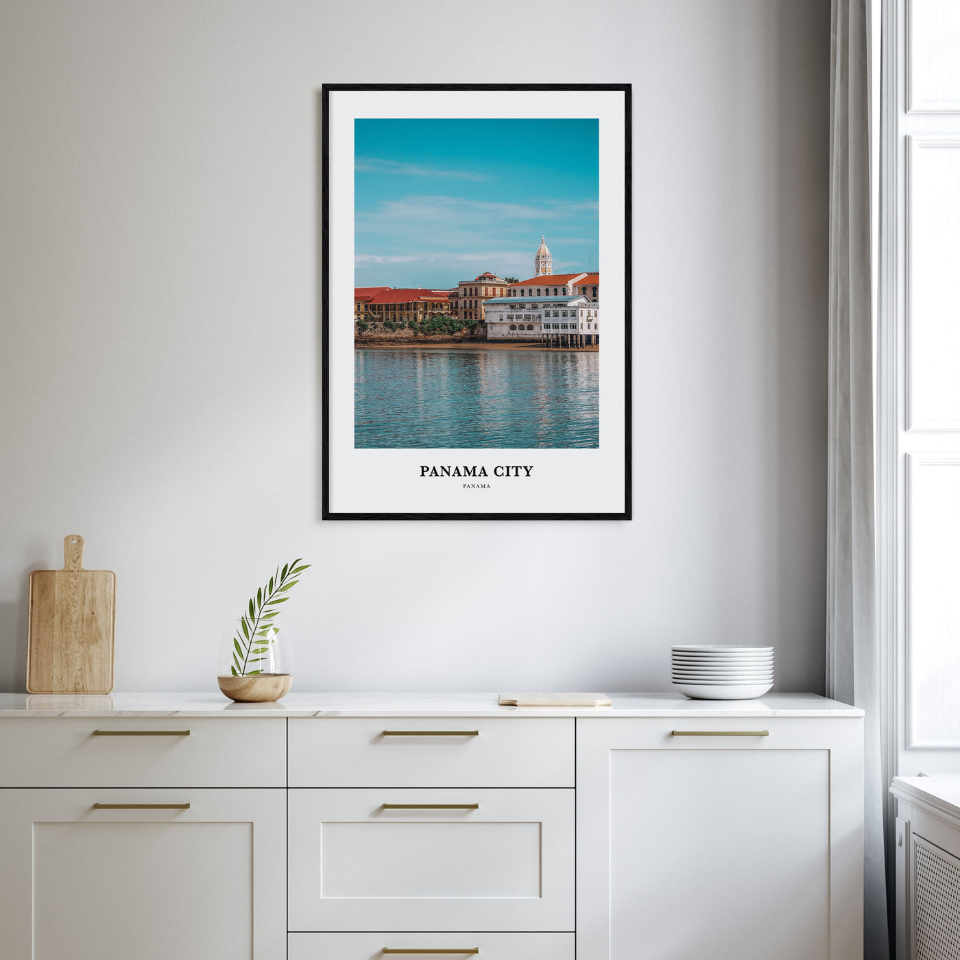 Panama City, Panama Portrait Color No 2 Poster