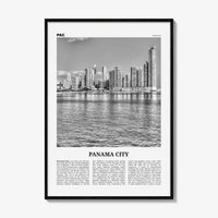 Panama City Print Black and White Panama No 1, Panama City Wall Art, Panama City Poster, Panama City, Ciudad de Panamá Posters, Panama