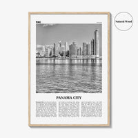 Panama City Print Black and White Panama No 1, Panama City Wall Art, Panama City Poster, Panama City, Ciudad de Panamá Posters, Panama