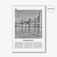 Panama City Print Black and White Panama No 1, Panama City Wall Art, Panama City Poster, Panama City, Ciudad de Panamá Posters, Panama