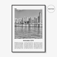Panama City Print Black and White Panama No 1, Panama City Wall Art, Panama City Poster, Panama City, Ciudad de Panamá Posters, Panama
