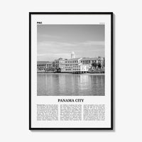 Panama City Print Black and White Panama No 2, Panama City Wall Art, Panama City Poster, Panama City, Ciudad de Panamá Posters, Panama