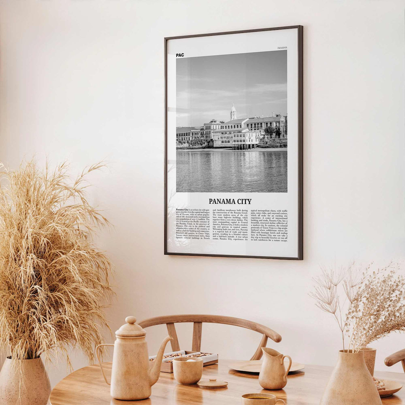 Panama City Print Black and White Panama No 2, Panama City Wall Art, Panama City Poster, Panama City, Ciudad de Panamá Posters, Panama