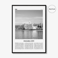 Panama City Print Black and White Panama No 2, Panama City Wall Art, Panama City Poster, Panama City, Ciudad de Panamá Posters, Panama