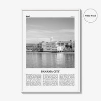 Panama City Print Black and White Panama No 2, Panama City Wall Art, Panama City Poster, Panama City, Ciudad de Panamá Posters, Panama
