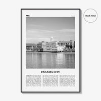 Panama City Print Black and White Panama No 2, Panama City Wall Art, Panama City Poster, Panama City, Ciudad de Panamá Posters, Panama