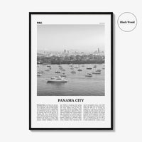 Panama City Print Black and White Panama No 3, Panama City Wall Art, Panama City Poster, Panama City, Ciudad de Panamá Posters, Panama
