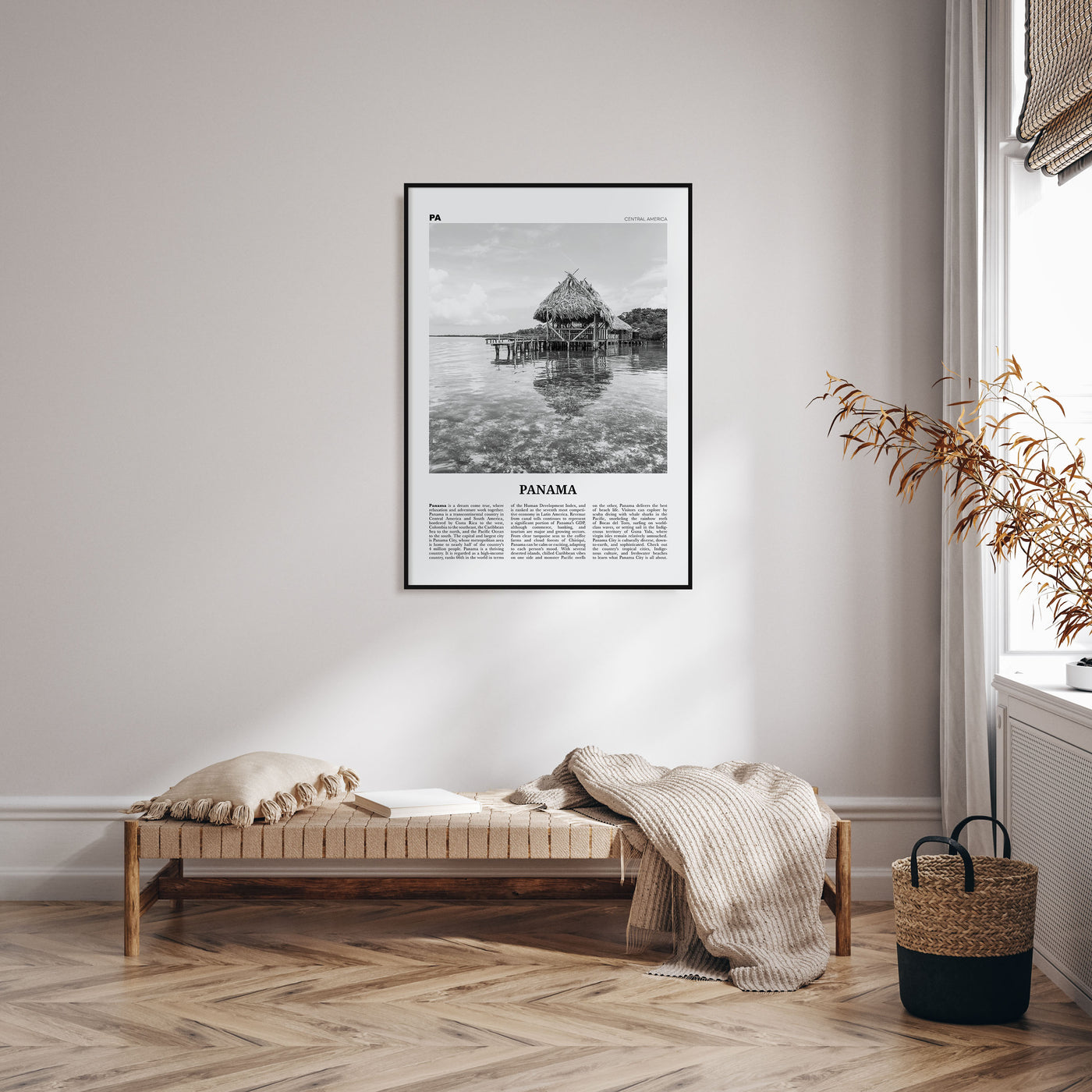 Panama Travel B&W No 2 Poster