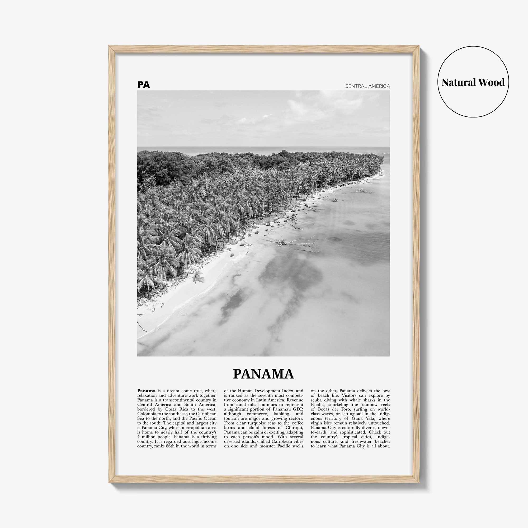 Panama Print Black and White No 3, Panama Wall Art, Panama Poster, Panama Photo, Panama Wall Decor, Country Art Print, Central America