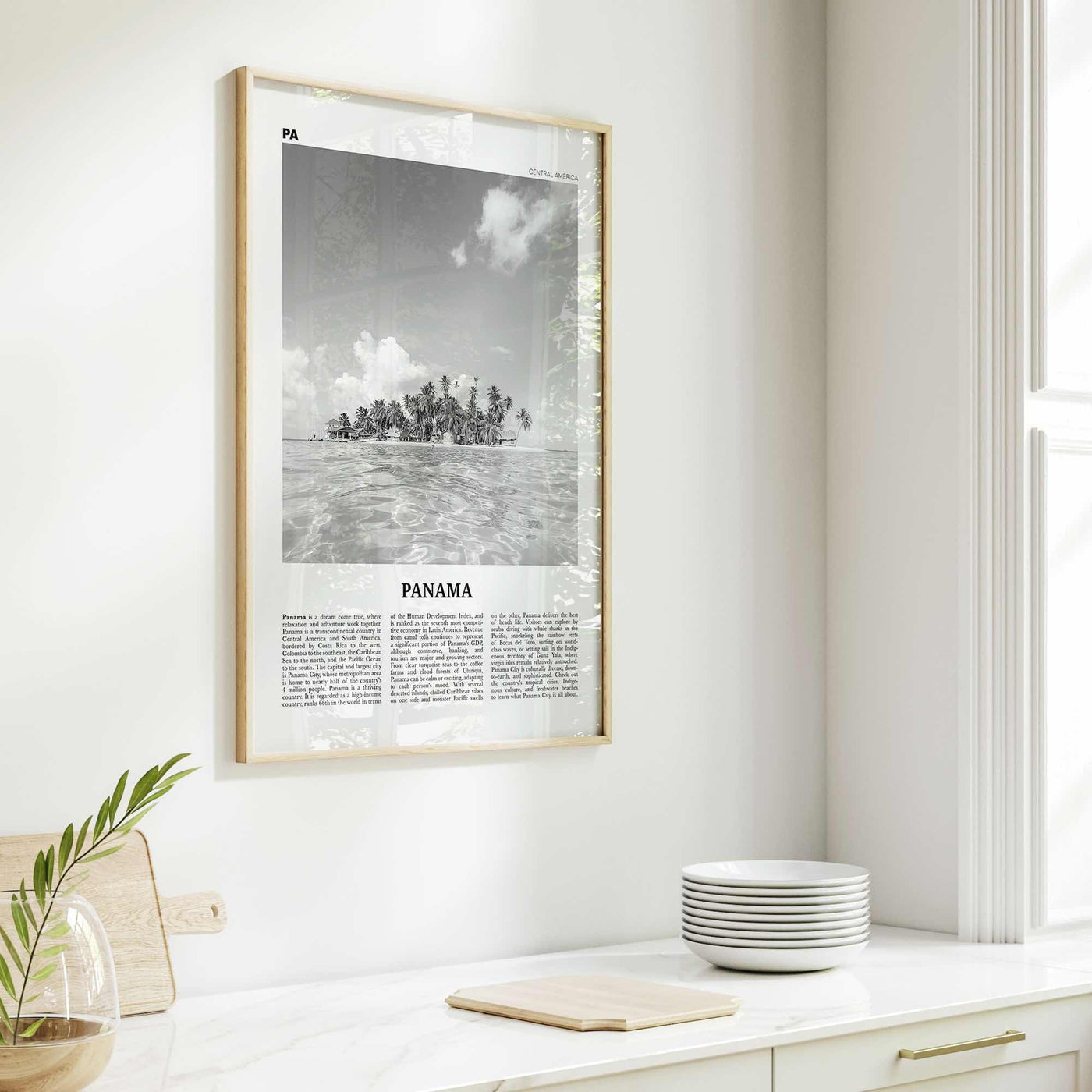 Panama Print Black and White No 4, Panama Wall Art, Panama Poster, Panama Photo, Panama Wall Decor, Country Art Print, Central America