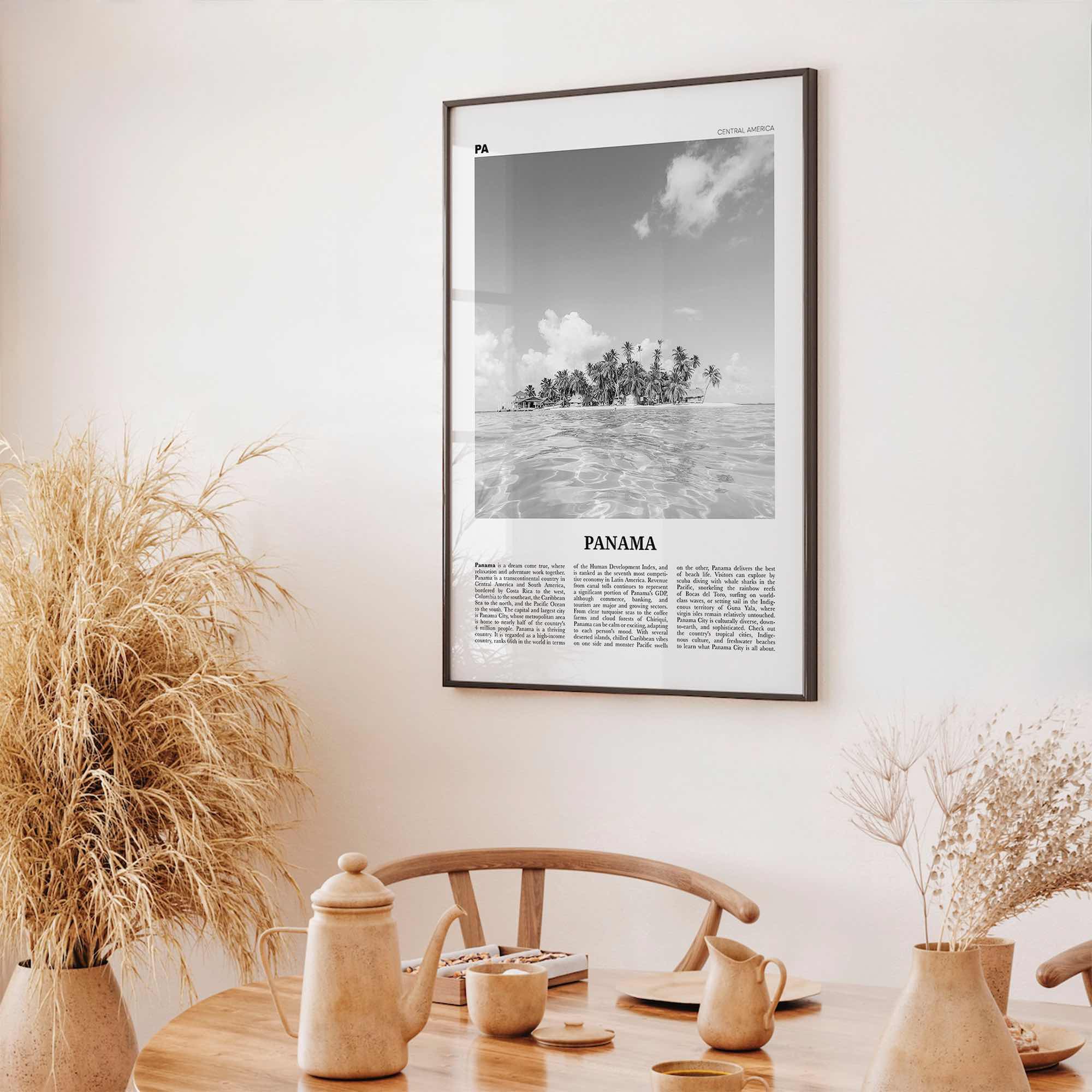 Panama Print Black and White No 4, Panama Wall Art, Panama Poster, Panama Photo, Panama Wall Decor, Country Art Print, Central America