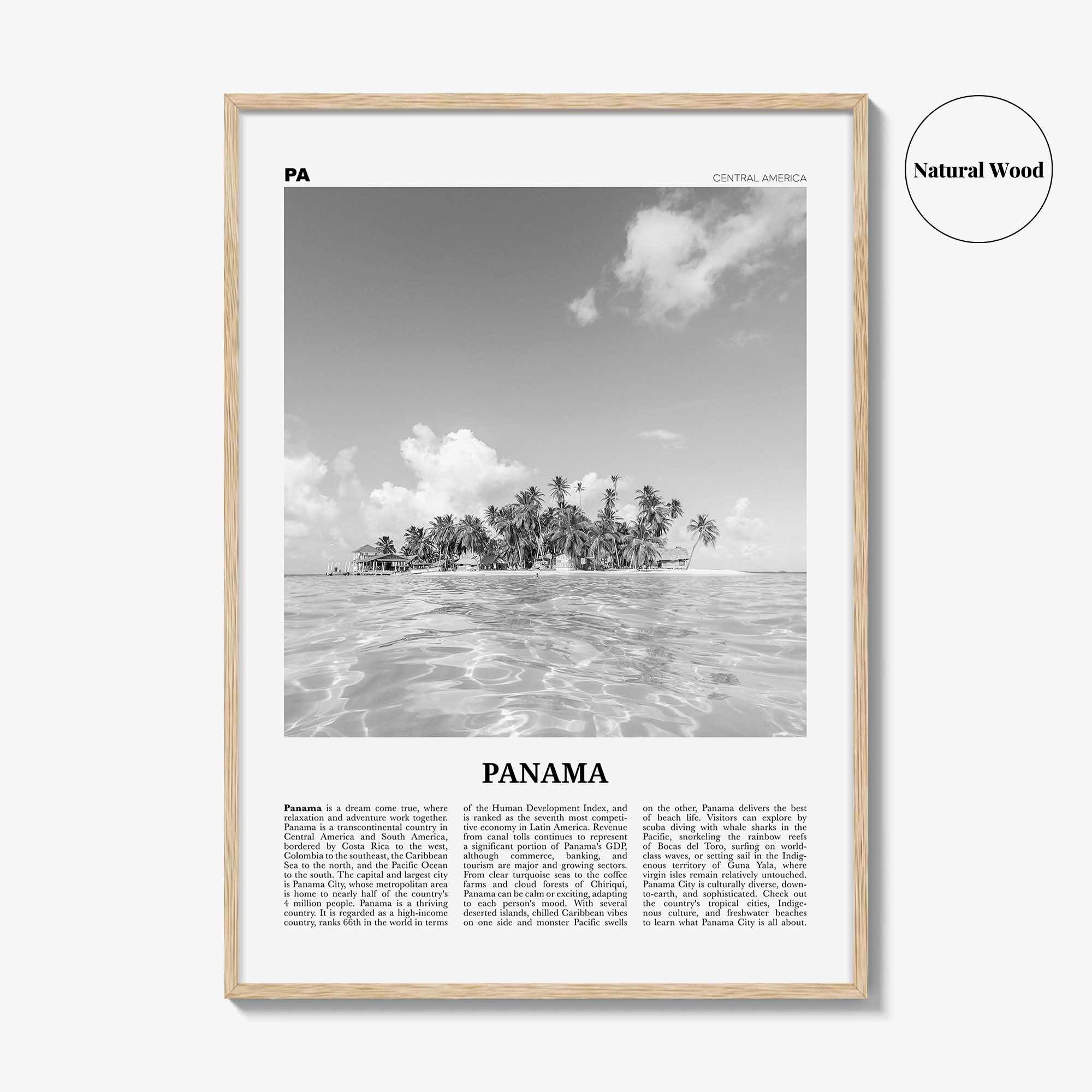 Panama Print Black and White No 4, Panama Wall Art, Panama Poster, Panama Photo, Panama Wall Decor, Country Art Print, Central America