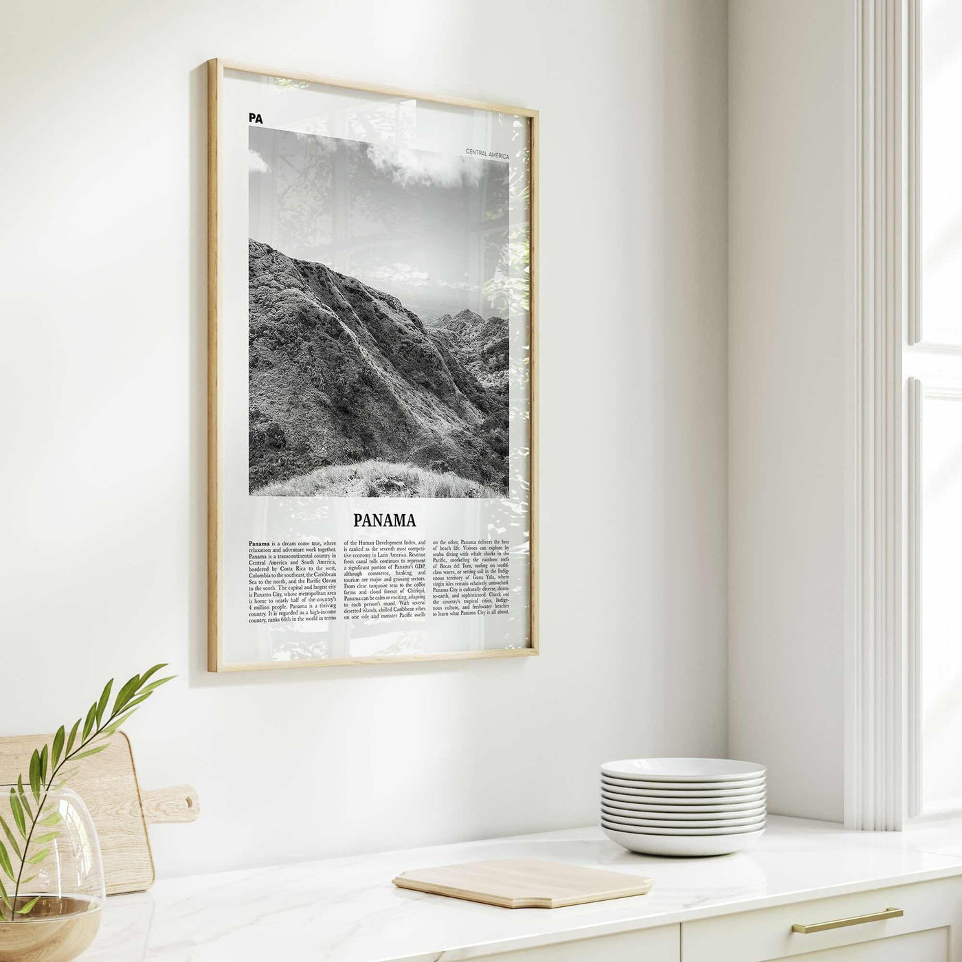 Panama Print Black and White No 5, Panama Wall Art, Panama Poster, Panama Photo, Panama Wall Decor, Country Art Print, Central America