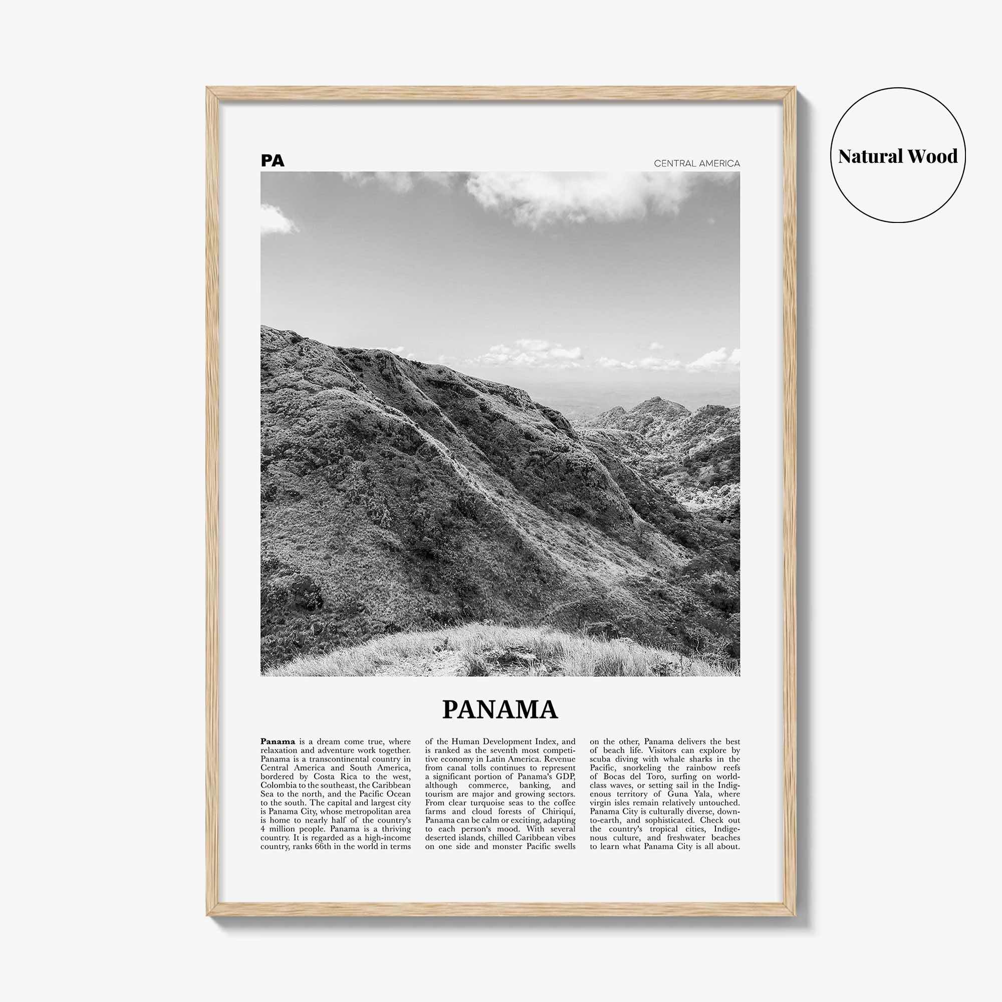 Panama Print Black and White No 5, Panama Wall Art, Panama Poster, Panama Photo, Panama Wall Decor, Country Art Print, Central America