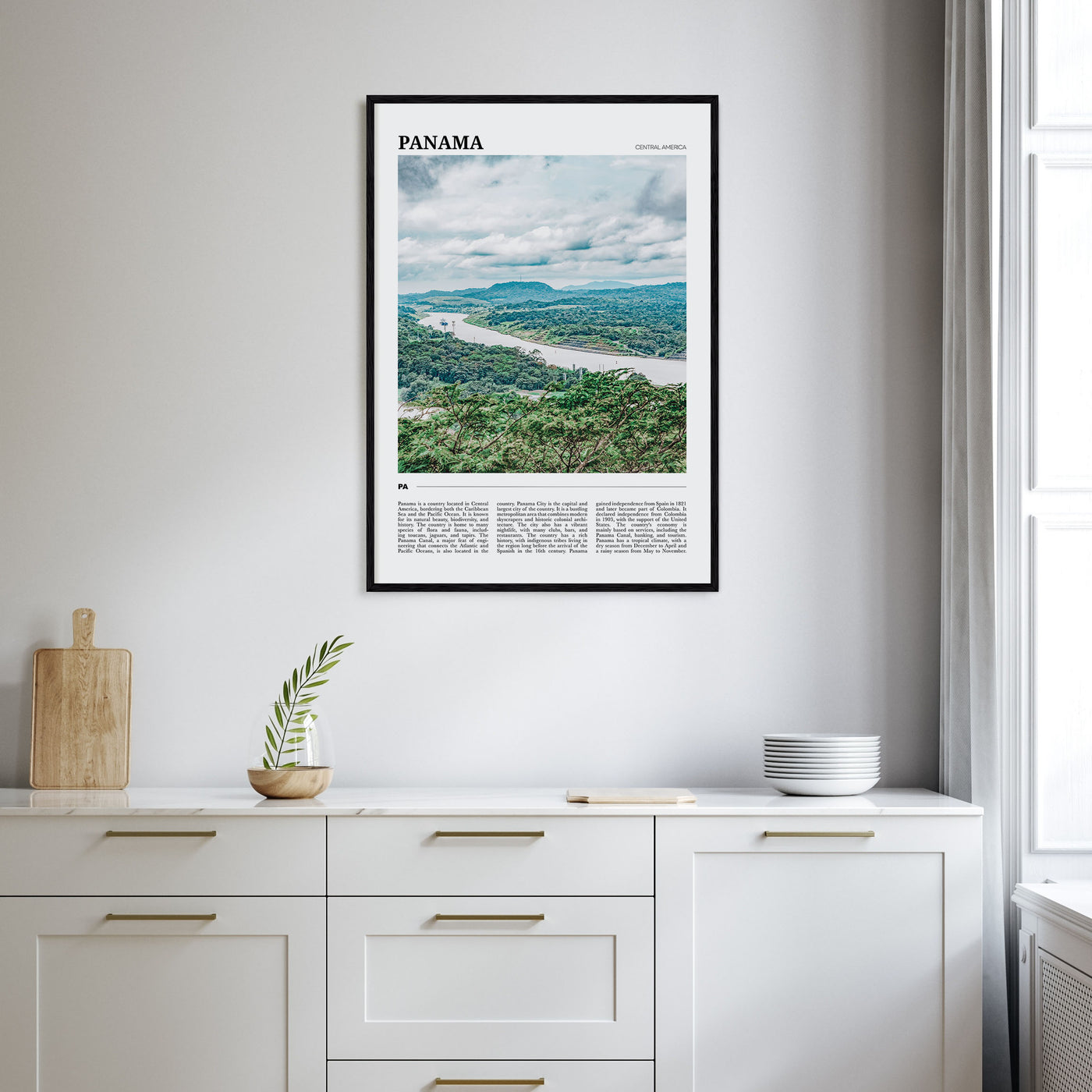 Panama Travel Color Poster