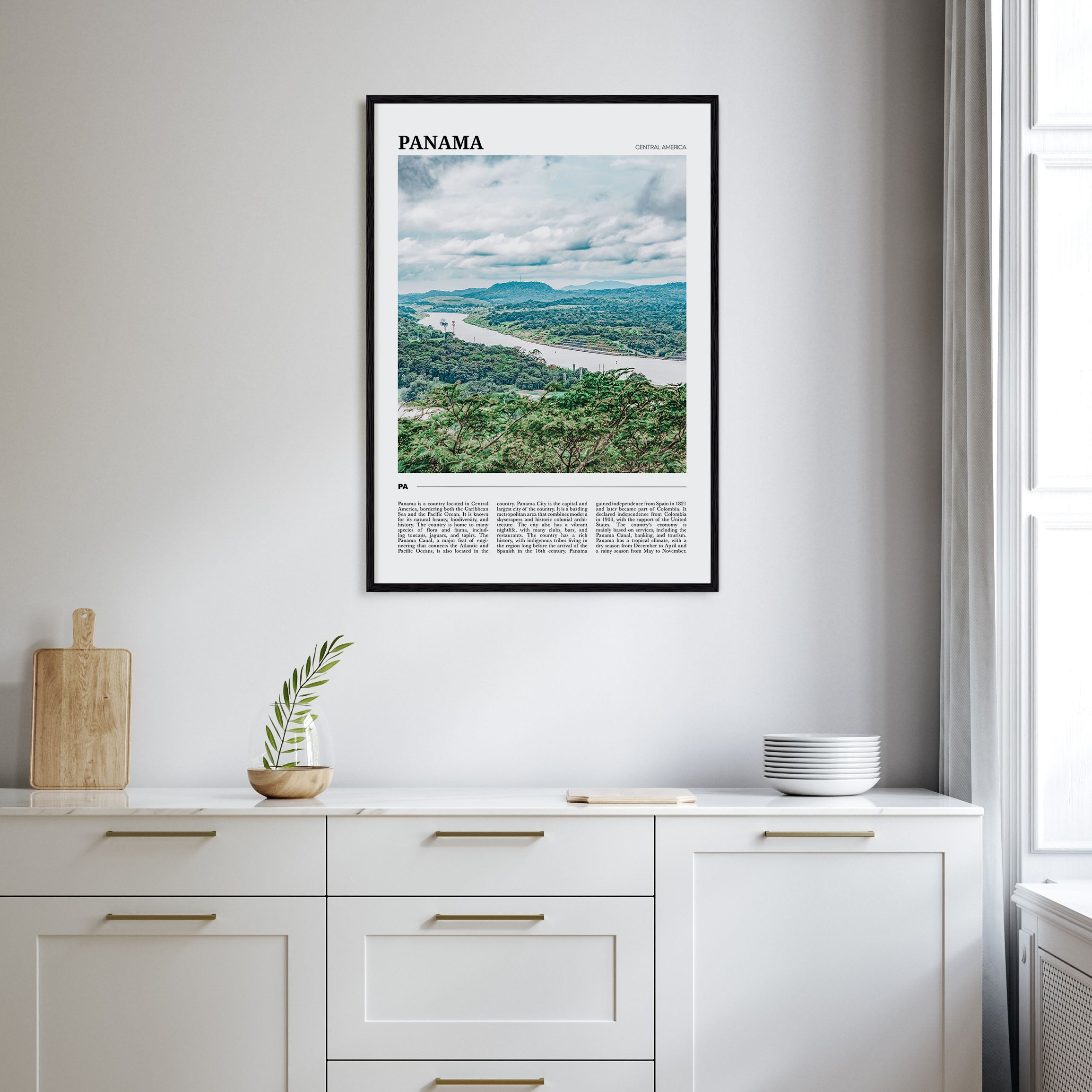 Panama Travel Color Poster