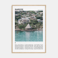 Papeete Travel Color Poster
